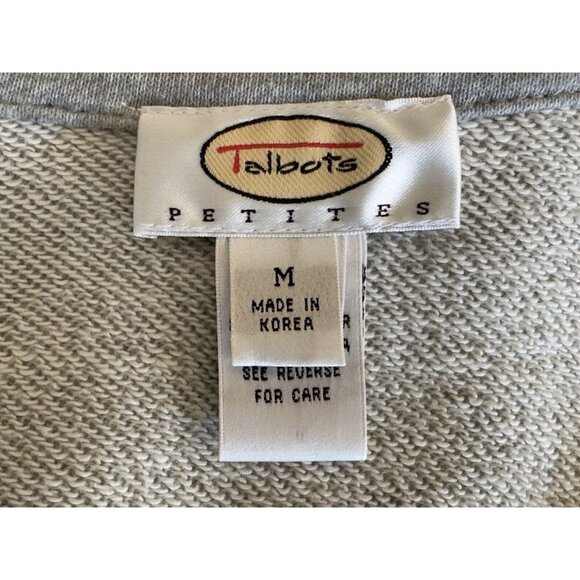 Vintage Talbots Petites Collared Button Up Long Sleeve Jacket Pockets Sz PM - Picture 11 of 13